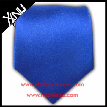 Hombre Classic Solid Silk Royal Blue Tie